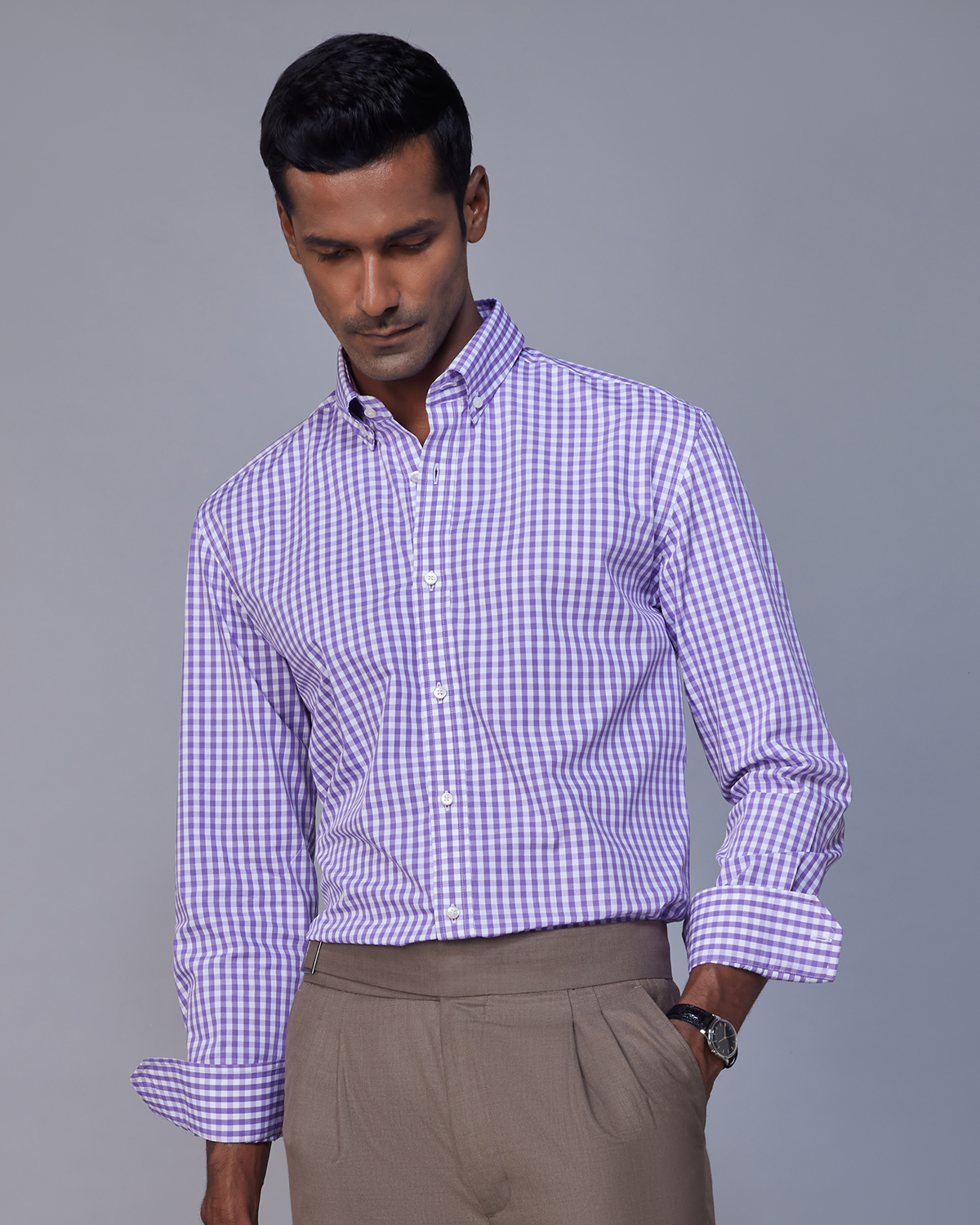 Vakt. Knapsack GINGHAM CHECK PURPLE バクト Pixie_Gingham_Wallpaper_by_Sar